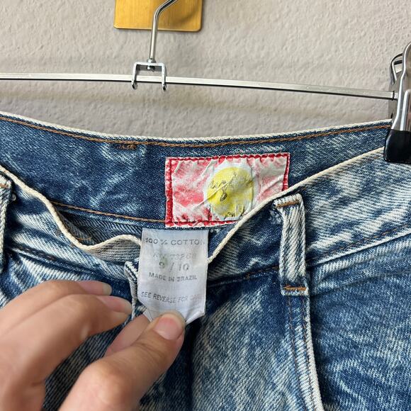 Y2K Vintage Denim Acid Wash Midi Skirt Size 9/10 (Fits Small) - Picture 3 of 4